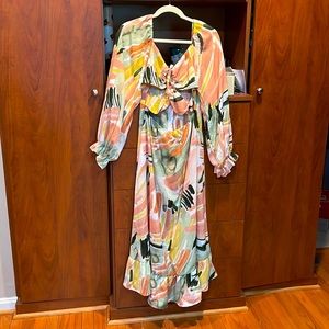 Shein Women’s Medium Maxi Cutout Dress